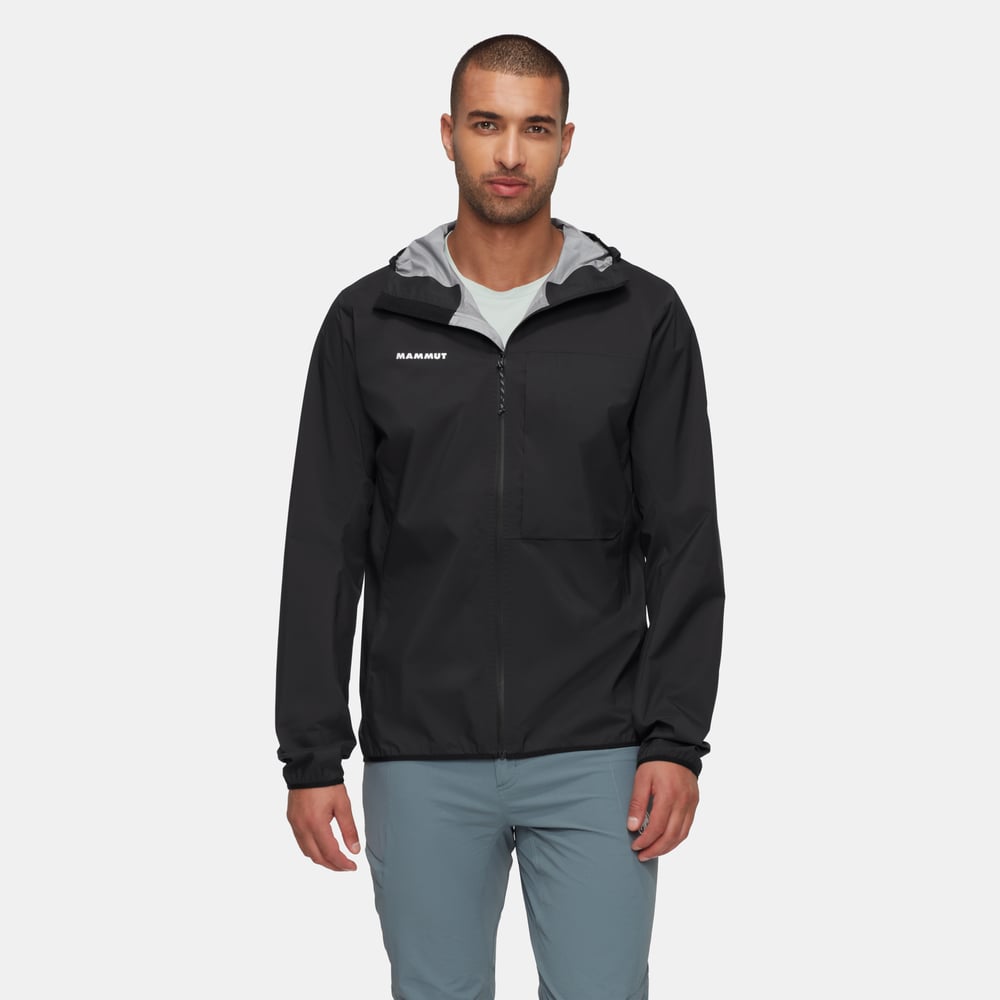 Ducan Light HS Hooded Jacket Men in black - detail view 1