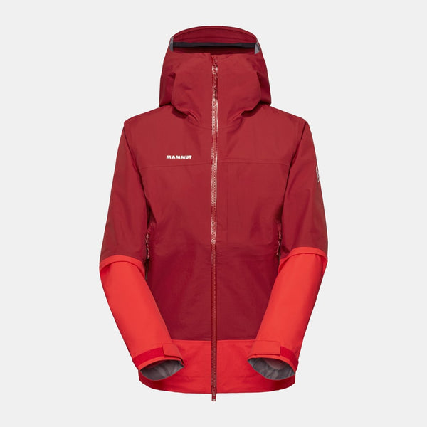 Alto Guide HS Hooded Jacket Women in dark mammut red-mammut red, Hardshell Jackets - main product image