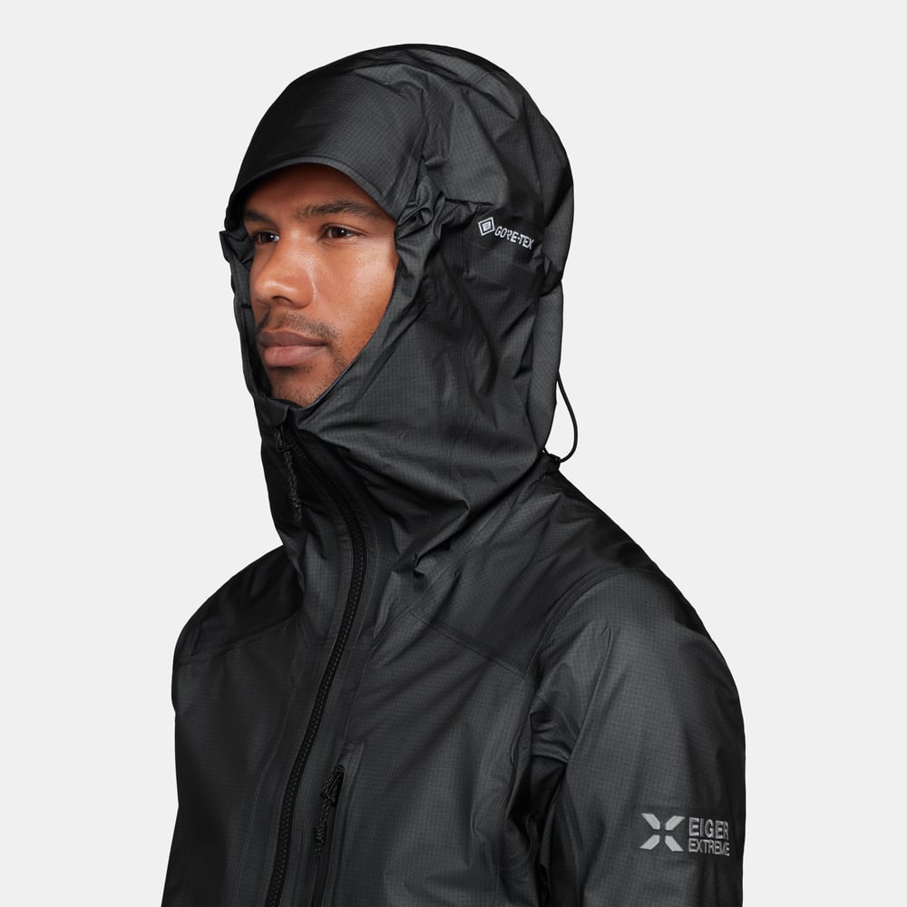 Eiger Nordwand Light HS Hooded Jacket Men in black - detail view 4