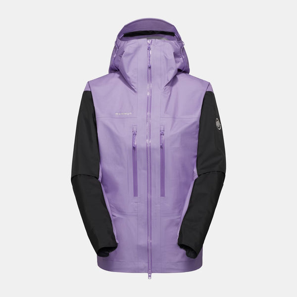 Taiss Light HS Hooded Jacket Women in lavandin-black, Hardshell Jackets - main product image