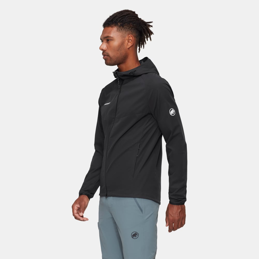 GRANITE SO Hooded Jacket Men in black - detail view 3