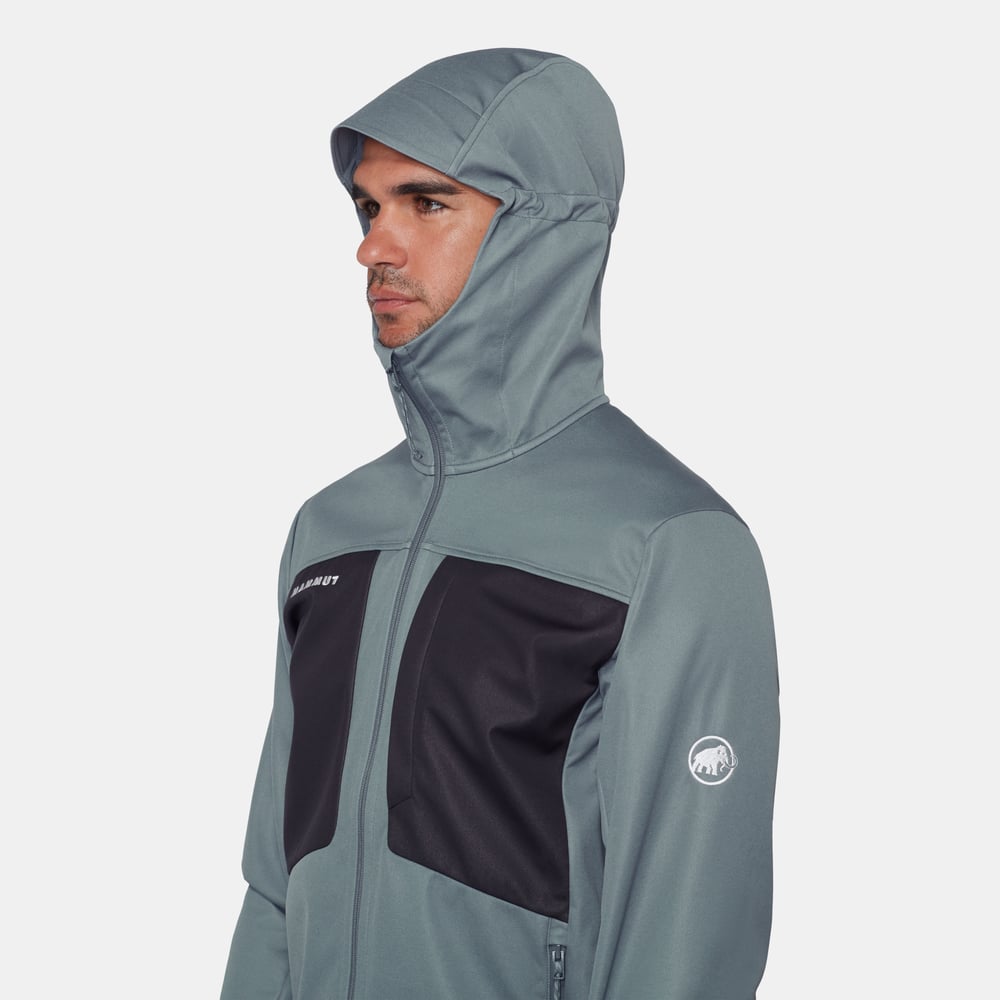Ultimate VIII SO Hooded Jacket Men in strata-black - detail view 6