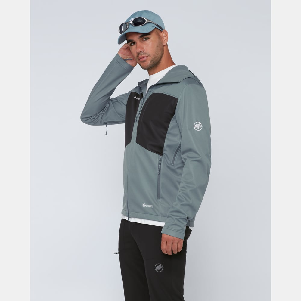 Ultimate VIII SO Hooded Jacket Men in strata-black - detail view 3