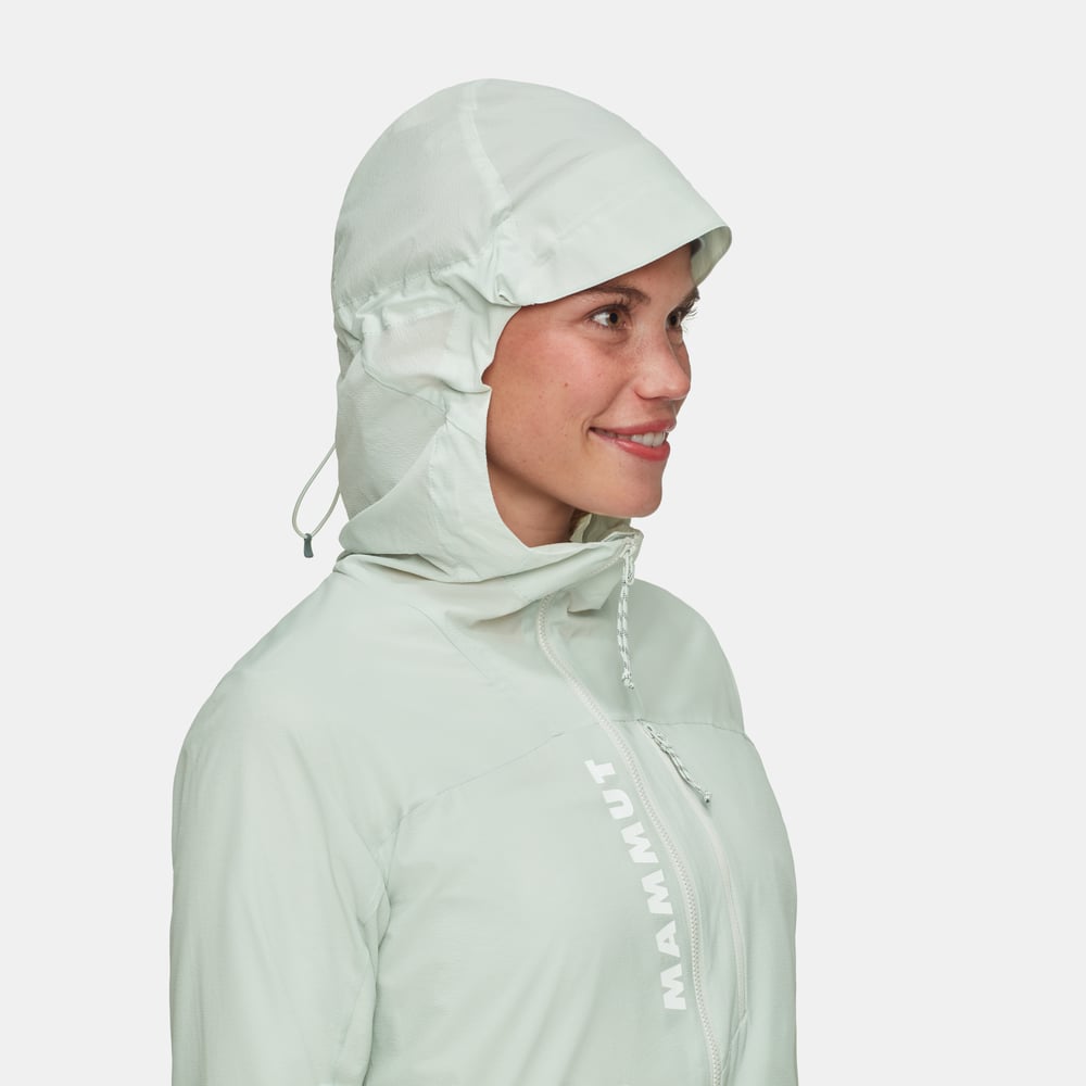 Aenergy WB Hooded Jacket Women in silver sage - detail view 7