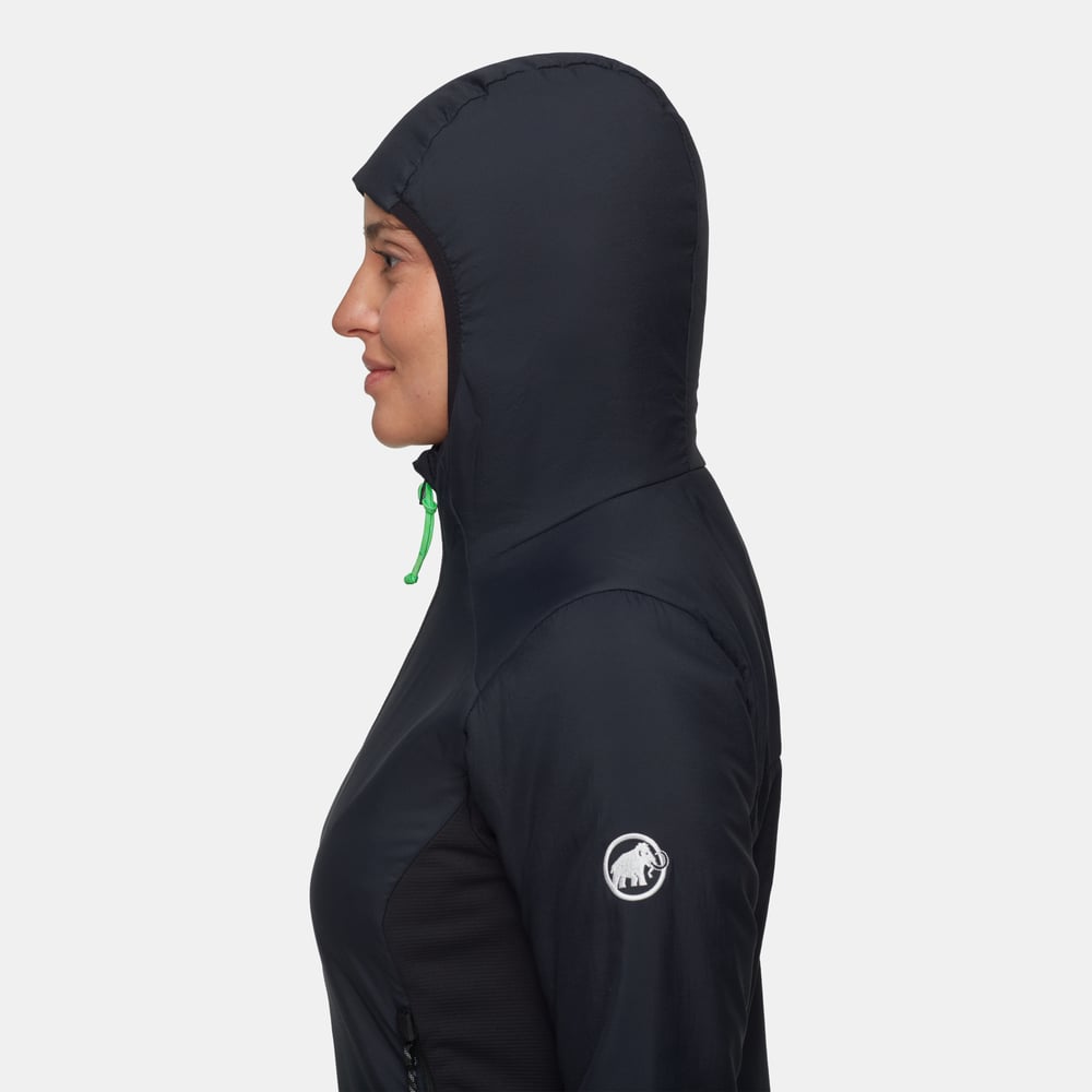 Rime Light IN Hybrid Hooded Jacket Women in black - detail view 4