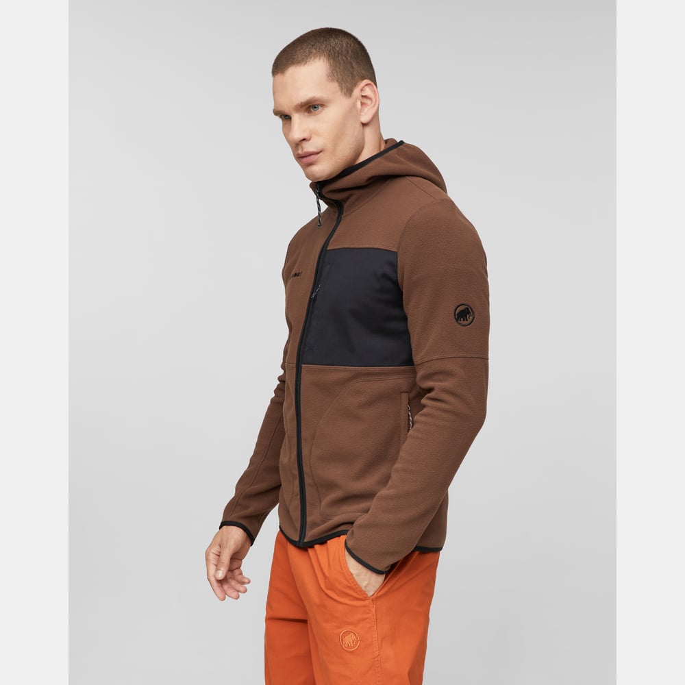 Tamaro ML Hooded Jacket Men in soil-black - detail view 3
