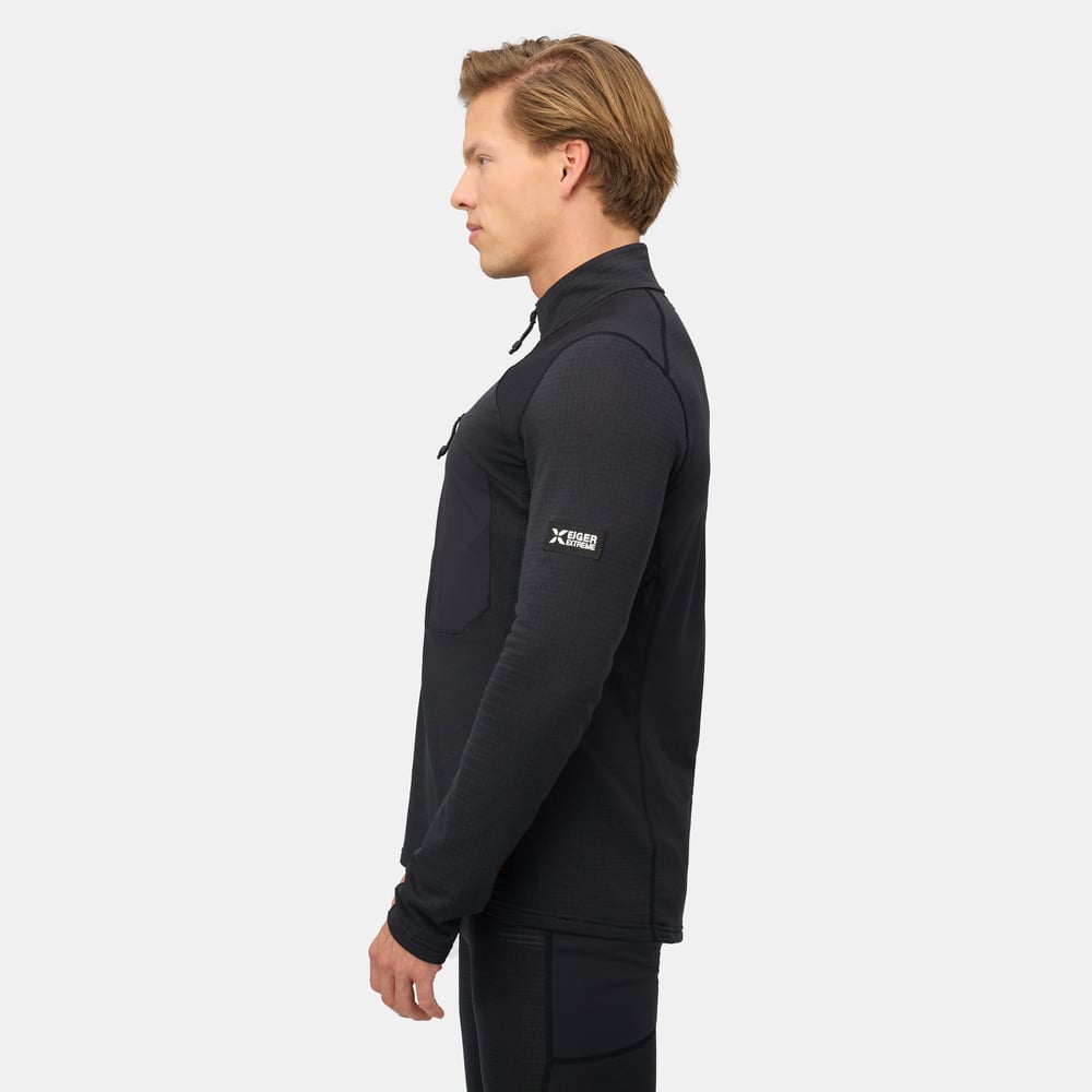 Eiger Nordwand Advanced FL Half Zip Pull Men in black - detail view 3