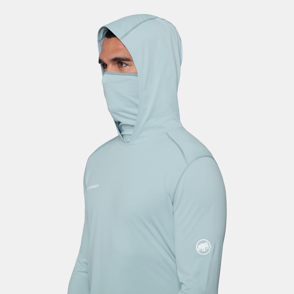 Selun FL Sun Hoody Men in nebla - detail view 4