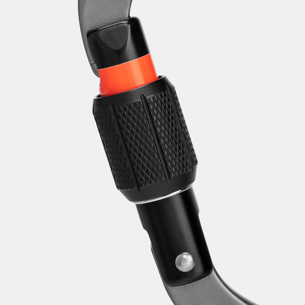 Workhorse HMS Screwgate Carabiner in grey - detail view 1