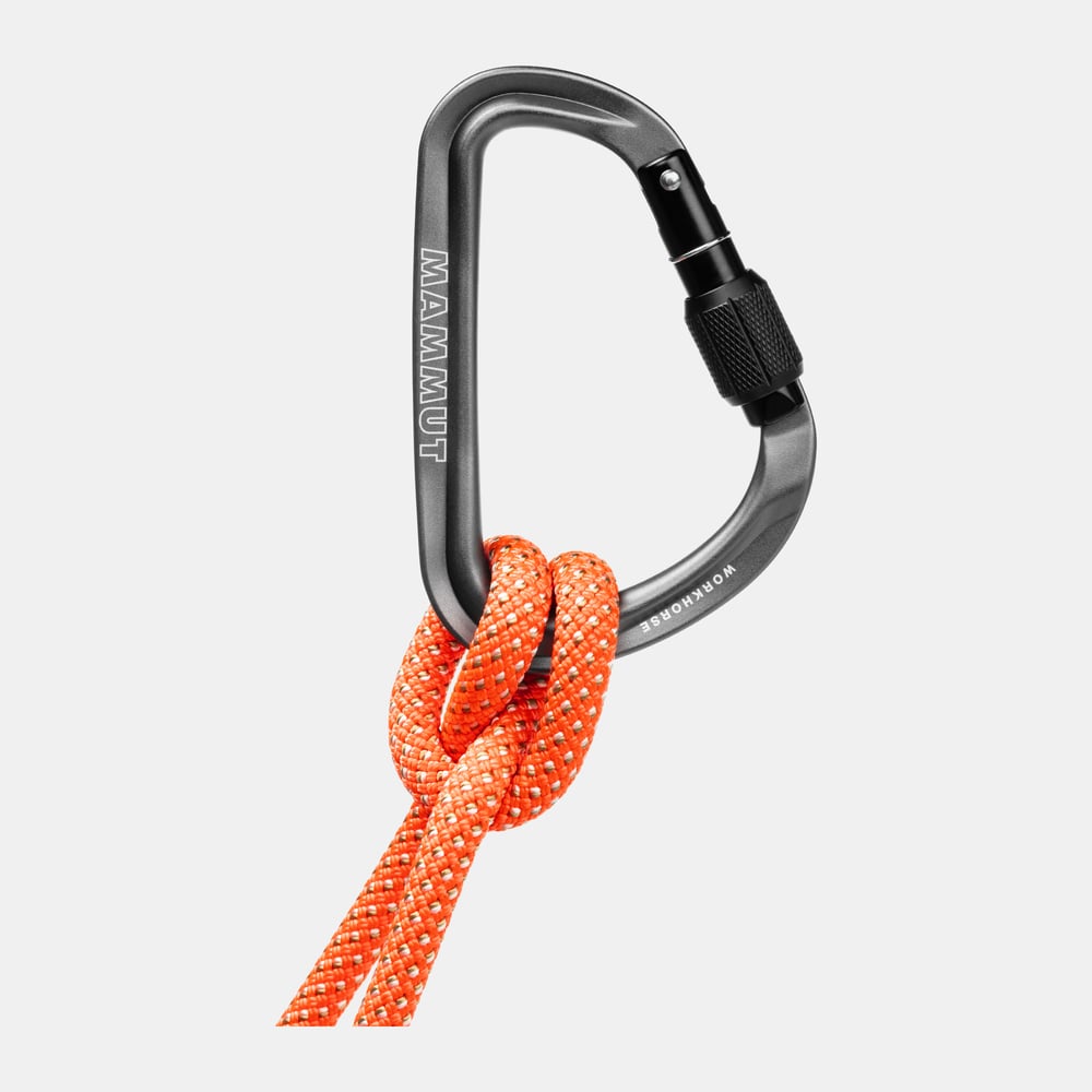 Workhorse HMS Screwgate Carabiner in grey, Biners and Quick draws - main product image
